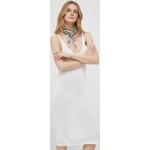 Női Akril szál Fehér UNITED COLORS OF BENETTON Mini V-nyakú Testhezálló ruhák S-es 