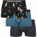 Férfi Streetwear Poliészter Urban Classics Sztreccs boxerek Fenntartható forrásból 3 darab / csomag Karácsonyra L-es 