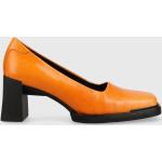 Női Szexi Bőr Narancssárga Vagabond Tűsarkú cipők 37-es méretben 