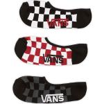 Vans Classic Super No Show zokni Red White Checkerboard 3 pár