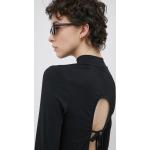 Női Elegáns Elasztán Fekete VERO MODA Hosszu ujjú Tencel Téli divat cikkek XL-es 