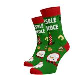 Női Elasztán Zöld Pamut zoknik Karácsonyra 43-es 