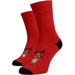 Női Elasztán Piros Pamut zoknik Karácsonyra 