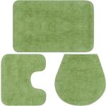 Szövet Zöld vidaXL Fürdőszoba szőnyegek 