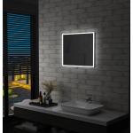 vidaXL LED-es fürdõszobai falitükör 60 x 50 cm