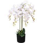 Fehér vidaXL Orhideák motívumos Művirágok 