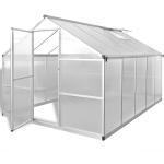 vidaXL megerõsített alumínium üvegház alapkerettel 7,55 m2