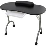 Poliészter Fekete vidaXL Összehajtható Összecsukható asztalok 