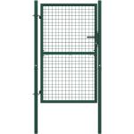 vidaXL zöld acél kerítéskapu 100 x 150 cm
