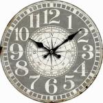 Vintage compass fa falióra, átmérõ: 34 cm