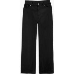 Corduroy trousers wide leg - Black