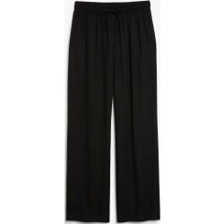 Relaxed fit wide leg trousers - Black