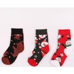 Elasztán Pamut zoknik 3 darab / csomag Karácsonyra 