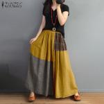 Női Vintage Kockás Narancssárga Nyári Nyári szoknyák Moletteknek L-es 